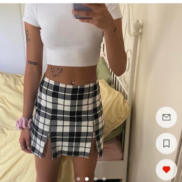 Zara plaid zipper skirt - Picture 1 of 5